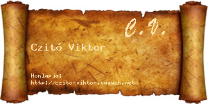 Czitó Viktor névjegykártya