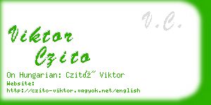 viktor czito business card